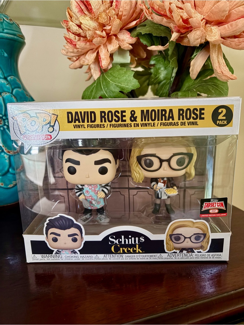 NWT Funko Pop! Schitt$ Creek David and Moira Rose 2-Pack TargetCon exclusive